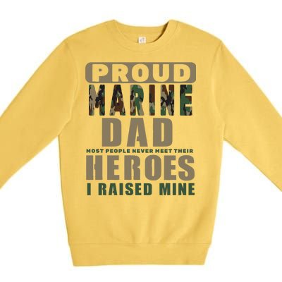 Proud Marine Dad Premium Crewneck Sweatshirt