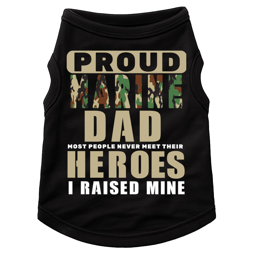 Proud Marine Dad Doggie Tank