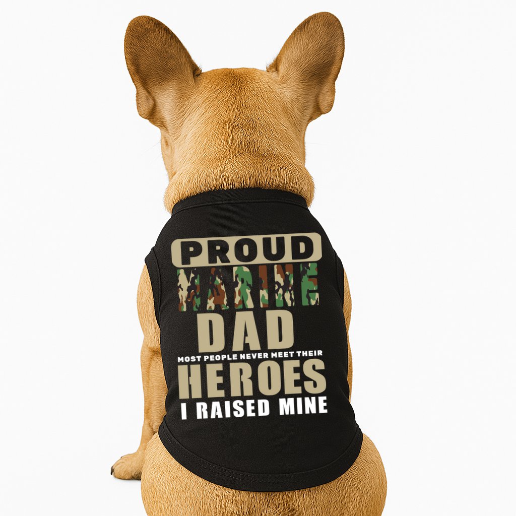 Proud Marine Dad Doggie Tank