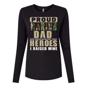 Proud Marine Dad Womens Cotton Relaxed Long Sleeve T-Shirt