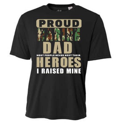 Proud Marine Dad Cooling Performance Crew T-Shirt