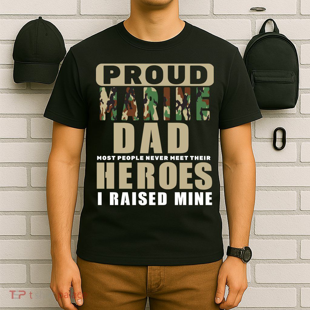 Proud Marine Dad T-Shirt
