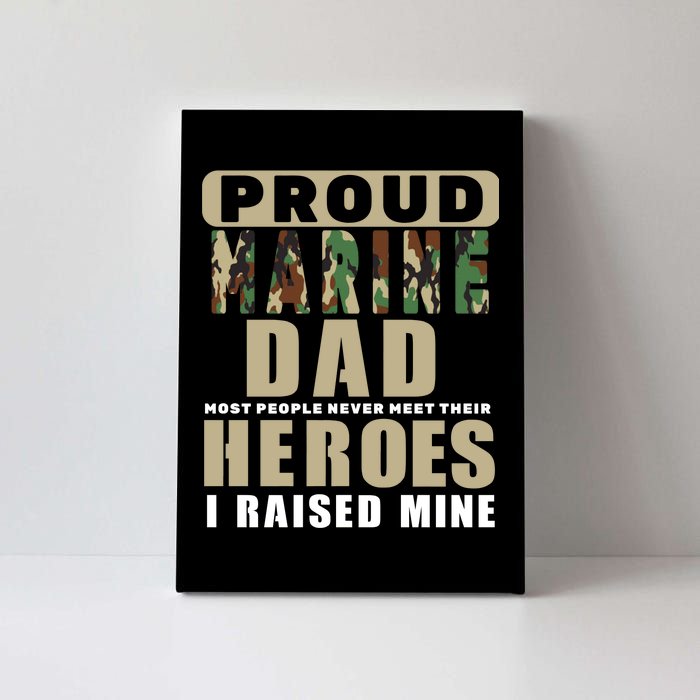 Proud Marine Dad Canvas