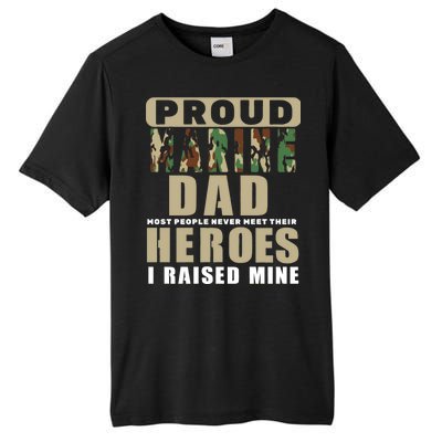 Proud Marine Dad Tall Fusion ChromaSoft Performance T-Shirt