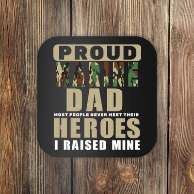 Proud Marine Dad Coaster