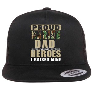 Proud Marine Dad Flat Bill Trucker Hat