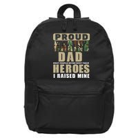 Proud Marine Dad 16 in Basic Backpack