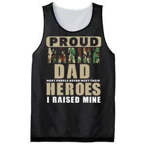 Proud Marine Dad Mesh Reversible Basketball Jersey Tank