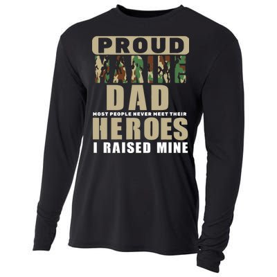 Proud Marine Dad Cooling Performance Long Sleeve Crew