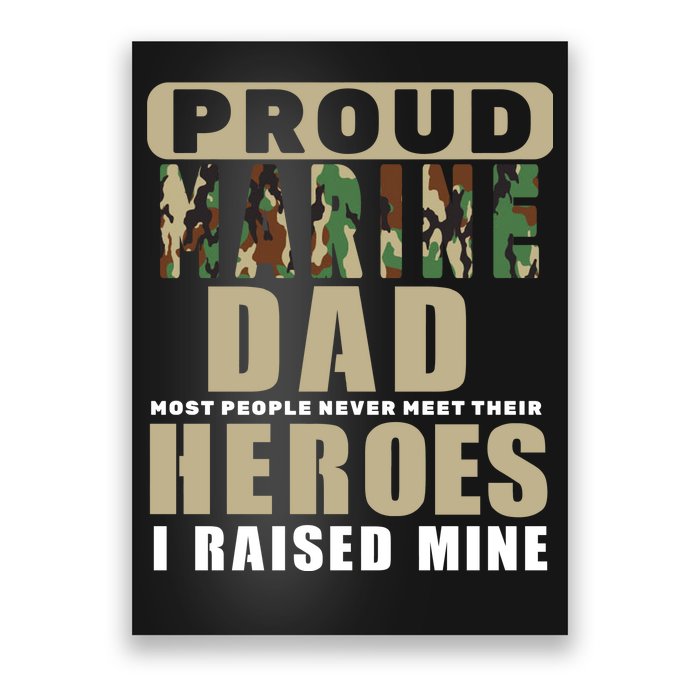 Proud Marine Dad Poster