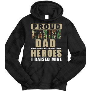 Proud Marine Dad Tie Dye Hoodie