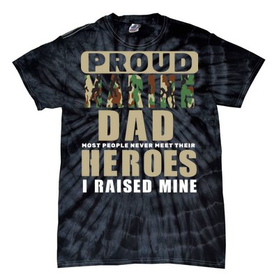 Proud Marine Dad Tie-Dye T-Shirt