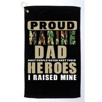 Proud Marine Dad Golf Towel