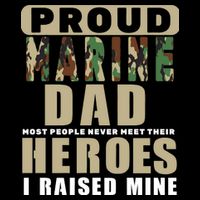 Proud Marine Dad Women's V-Neck T-Shirt