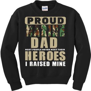 Proud Marine Dad Kids Sweatshirt