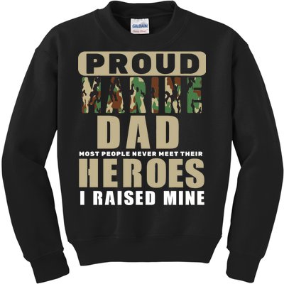 Proud Marine Dad Kids Sweatshirt