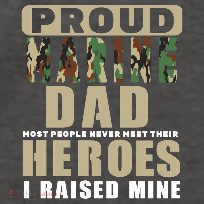 Proud Marine Dad Vector Backpack