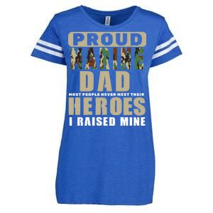 Proud Marine Dad Enza Ladies Jersey Football T-Shirt