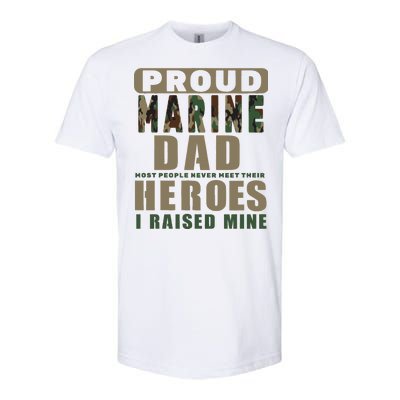 Proud Marine Dad Softstyle® CVC T-Shirt