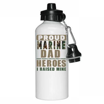 Proud Marine Dad Aluminum Water Bottle