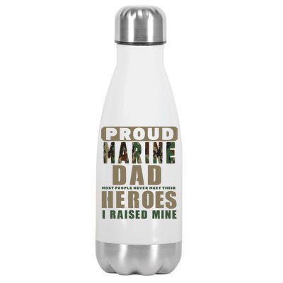 Proud Marine Dad Stainless Steel Insulated Water Bottle