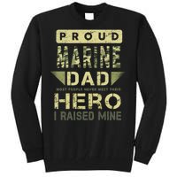 Proud Marine Dad Most People Never Meet Their Hero I Raised Mine Tall Sweatshirt