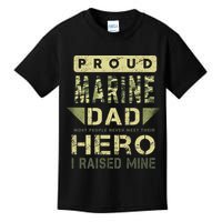 Proud Marine Dad Most People Never Meet Their Hero I Raised Mine Kids T-Shirt