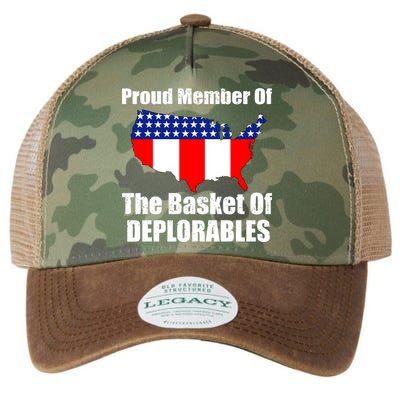 Proud Member Of The Basket Of Deplorables Legacy Tie Dye Trucker Hat