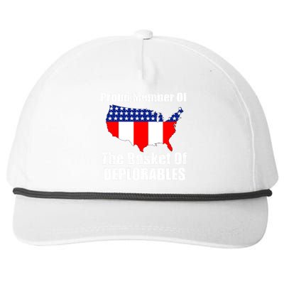 Proud Member Of The Basket Of Deplorables Snapback Five-Panel Rope Hat