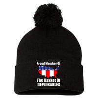 Proud Member Of The Basket Of Deplorables Pom Pom 12in Knit Beanie