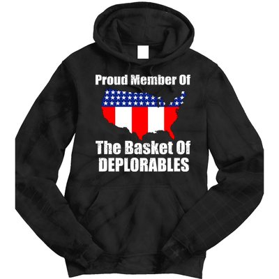 Proud Member Of The Basket Of Deplorables Tie Dye Hoodie
