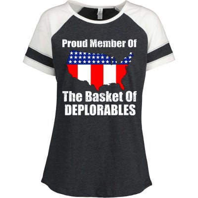 Proud Member Of The Basket Of Deplorables Enza Ladies Jersey Colorblock Tee