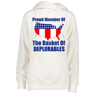 Proud Member Of The Basket Of Deplorables Womens Funnel Neck Pullover Hood