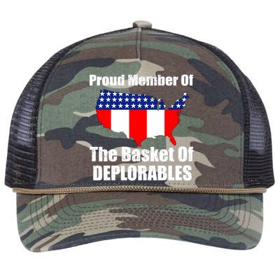 Proud Member Of The Basket Of Deplorables Retro Rope Trucker Hat Cap