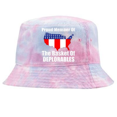 Proud Member Of The Basket Of Deplorables Tie-Dyed Bucket Hat