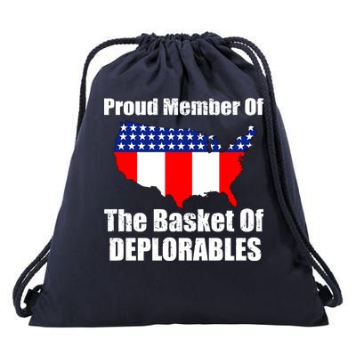 Proud Member Of The Basket Of Deplorables Drawstring Bag