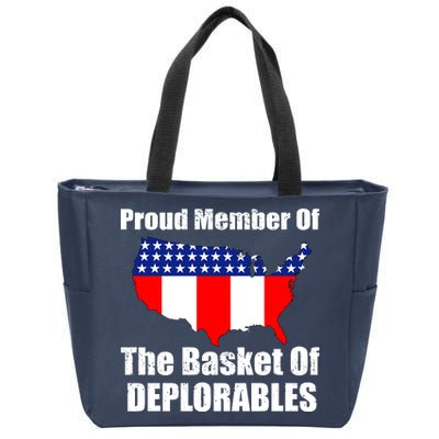 Proud Member Of The Basket Of Deplorables Zip Tote Bag