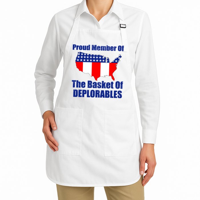 Proud Member Of The Basket Of Deplorables Full-Length Apron With Pockets