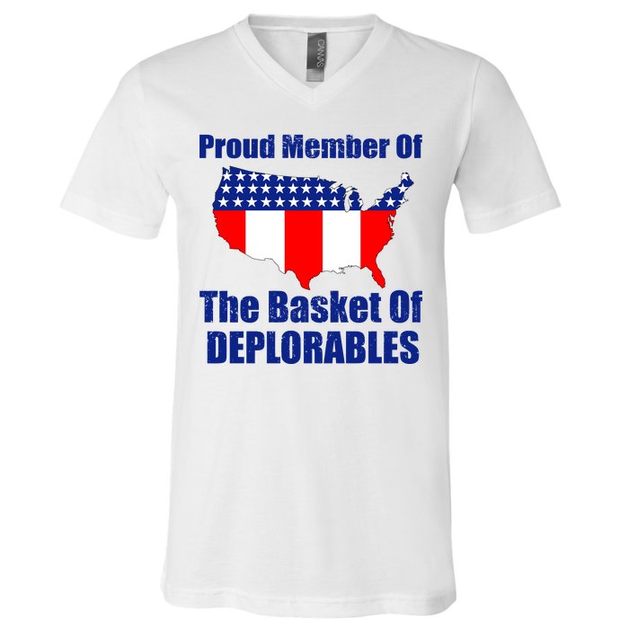 Proud Member Of The Basket Of Deplorables V-Neck T-Shirt