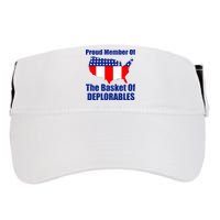 Proud Member Of The Basket Of Deplorables Adult Drive Performance Visor