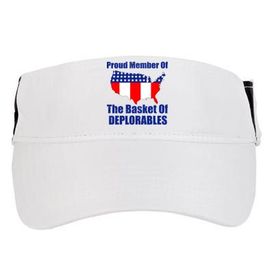 Proud Member Of The Basket Of Deplorables Adult Drive Performance Visor