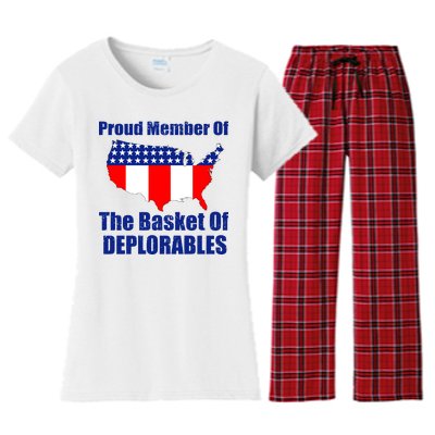 Proud Member Of The Basket Of Deplorables Women's Flannel Pajama Set