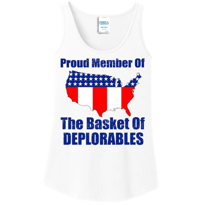 Proud Member Of The Basket Of Deplorables Ladies Essential Tank