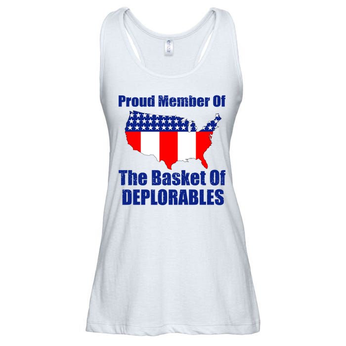 Proud Member Of The Basket Of Deplorables Ladies Essential Flowy Tank