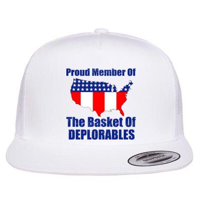 Proud Member Of The Basket Of Deplorables Flat Bill Trucker Hat