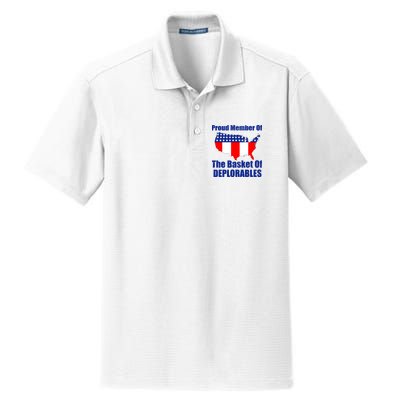 Proud Member Of The Basket Of Deplorables Dry Zone Grid Polo