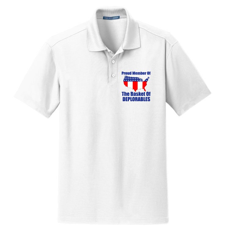 Proud Member Of The Basket Of Deplorables Dry Zone Grid Polo