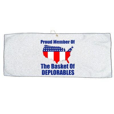 Proud Member Of The Basket Of Deplorables Large Microfiber Waffle Golf Towel