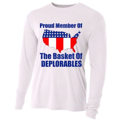 Proud Member Of The Basket Of Deplorables Cooling Performance Long Sleeve Crew