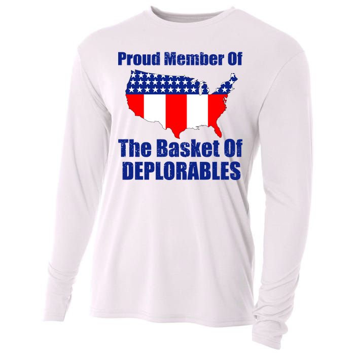 Proud Member Of The Basket Of Deplorables Cooling Performance Long Sleeve Crew